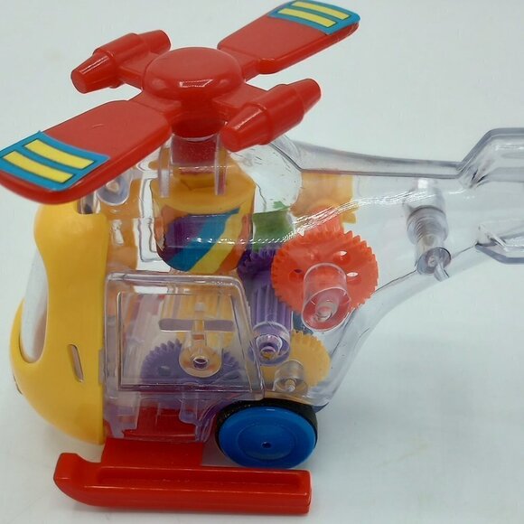 Vintage 1986 SuperToys Friction Pull Back & Go Tiny Heli Helicopter - Picture 3 of 7